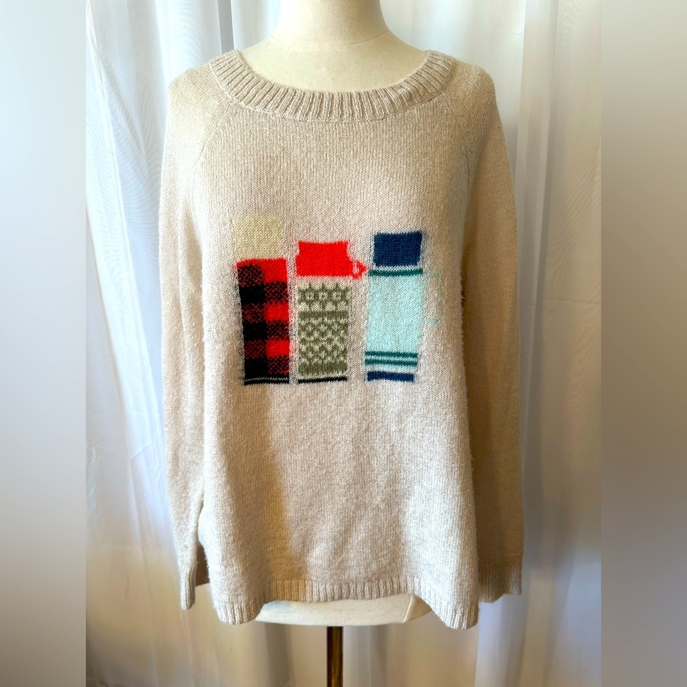 Woolrich mohair blend lightweight thermos sweater size large